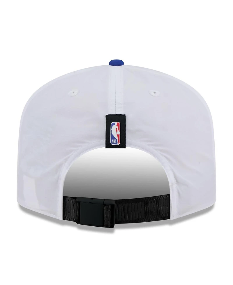 New Era Men's White/Royal Golden State Warriors 2025 Nba Draft On-Stage Nylon 19TWENTY Adjustable Hat