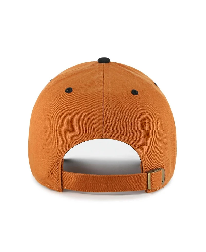 '47 Brand Big Boys and Girls Burnt Orange Texas Longhorns Scooter Clean Up Adjustable Hat
