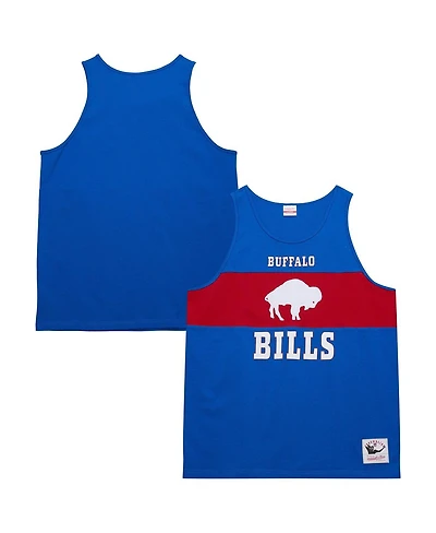 Mitchell & Ness Men's Royal Buffalo Bills Retro Color Block Tank Top