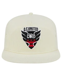 New Era Men's Cream D.c. United 2025 Kickoff Snapback Golfer Hat