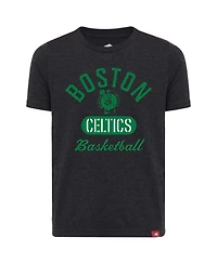 Sportiqe Big Boys and Girls Black Boston Celtics Comfy Tri-Blend T-Shirt