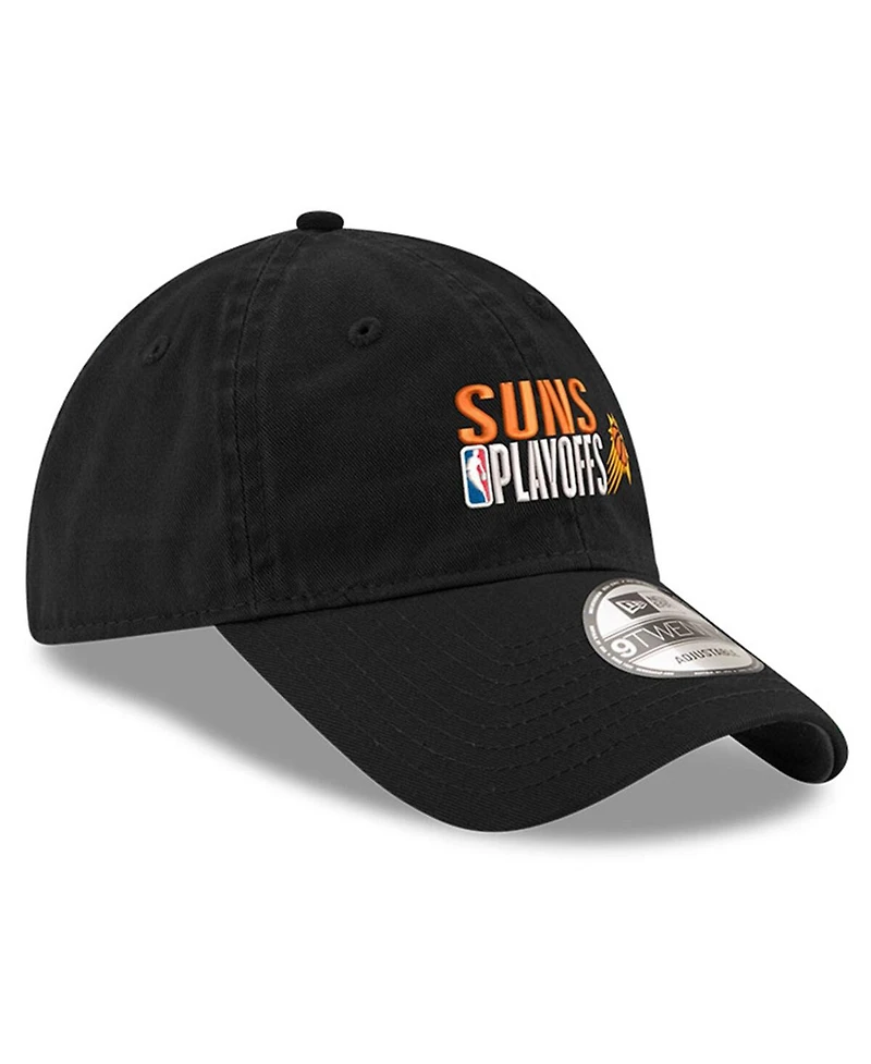 New Era Men's Black Phoenix Suns 2024 Nba Playoffs 9TWENTY Adjustable Hat