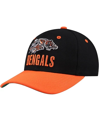 Mitchell & Ness Big Boys and Girls Black Cincinnati Bengals All In 2.0 Adjustable Hat