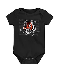 Outerstuff Baby Boys and Girls 3-Pack Cincinnati Bengals Team Starter Bodysuit Set