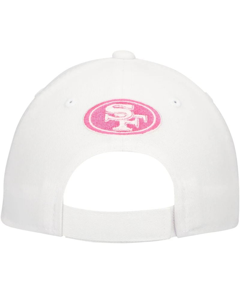 Outerstuff Big Girls San Francisco 49ers All White Structured Adjustable Hat