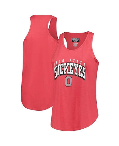 Fanatics Women's Scarlet Ohio State Buckeyes Plus Arch Tank Top