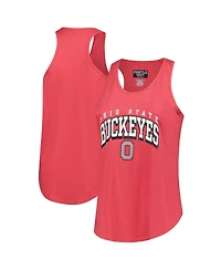 Fanatics Women's Scarlet Ohio State Buckeyes Plus Arch Tank Top