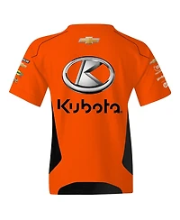 Trackhouse Racing Team Collection Big Boys and Girls Orange Ross Chastain Kubota Uniform T-Shirt