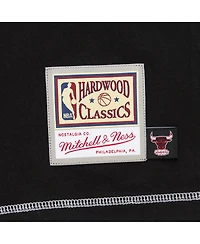 Mitchell & Ness Men's Black Chicago Bulls Hardwood Classics Contrast 2K Graphic T-Shirt