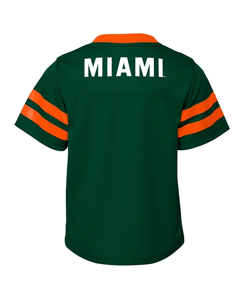 Outerstuff Big Boys and Girls Miami Hurricanes 2-Piece Red Zone Jersey Pants Set