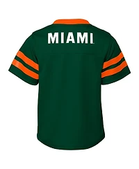 Outerstuff Big Boys and Girls Miami Hurricanes 2-Piece Red Zone Jersey Pants Set