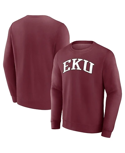 Fanatics Men's Maroon Eastern Kentucky Colonels Short Name Pullover Sweatshirt