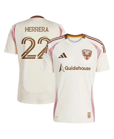 Adidas Men's Aaron Herrera Natural D.c. United 2025 The Soul Kit Replica Player Jersey