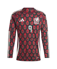 Adidas Men's Raul Jimenez Burgundy Mexico National Team 2024 Home Replica Player Long Sleeve Jersey