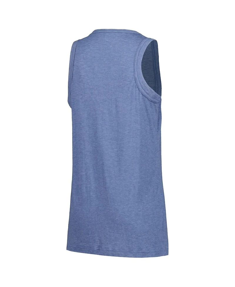 Soft As A Grape Women's Navy Boston Red Sox Gauze High Neck Tank Top