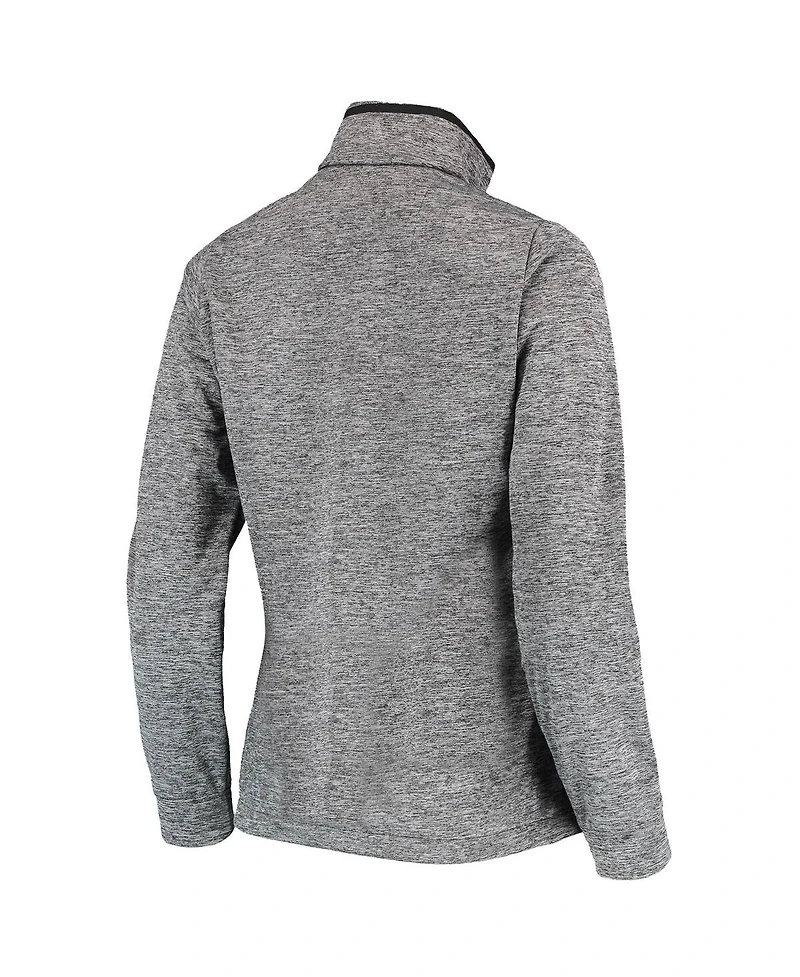 Antigua Women's Heathered Black San Francisco Giants Full-Zip Golf Jacket