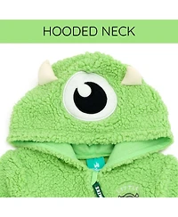 Monsters Inc. Baby Boys Zip Up Cosplay Coverall Cozy Sherpa