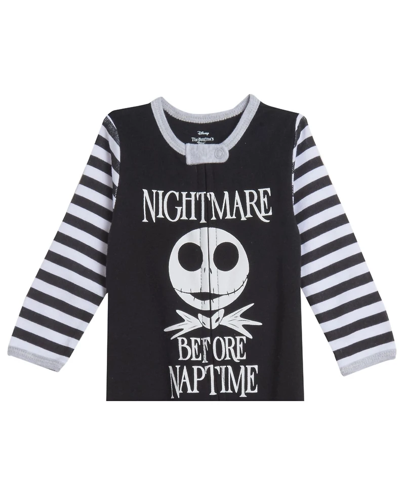 Nightmare Before Christmas Baby Boys Disney Jack Skellington 2 Pack Footed Coveralls