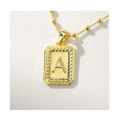 Uncommon James 14k Gold-Plated Sur Initial Necklace