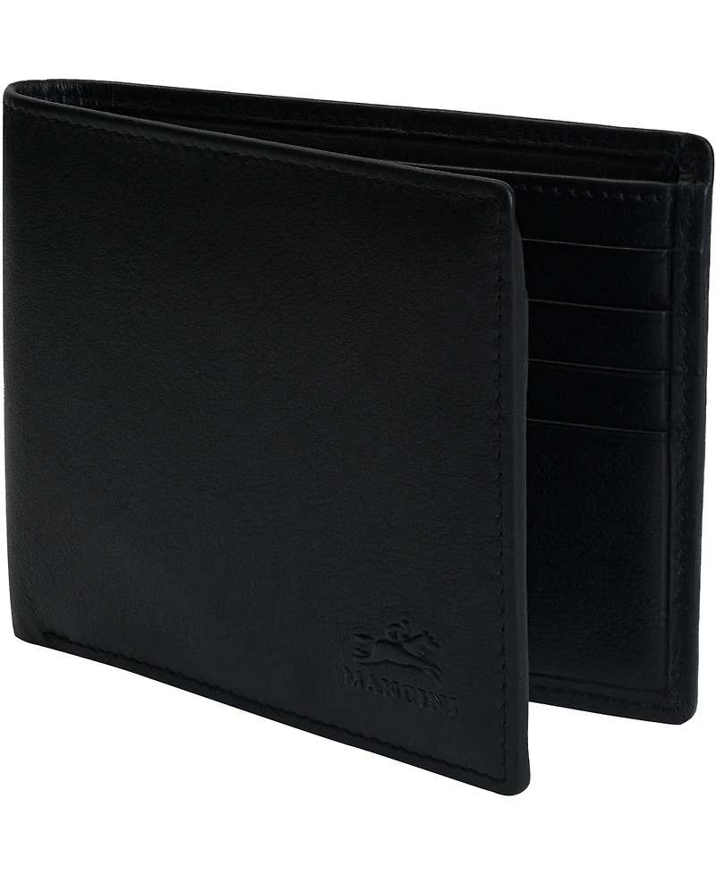 Mancini Men's Sonoma Rfid Secure Billfold Wallet