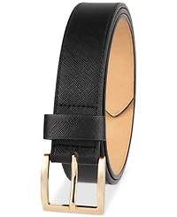 Calvin Klein Geometric Saffiano Dress Belt