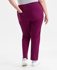 Style & Co Plus High-Rise Straight-Leg Pants, Exclusively at Macy's