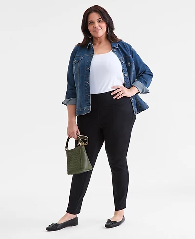 Style & Co Plus Pull-On Ponte Knit Pants, Created for Macy's
