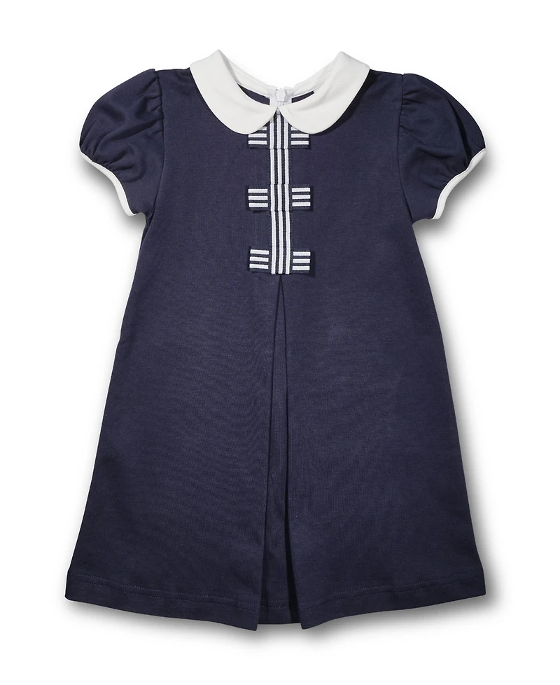 Florence Eiseman Knit Dress With Stripe Ribbon Bows
