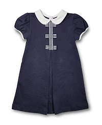 Florence Eiseman Knit Dress With Stripe Ribbon Bows