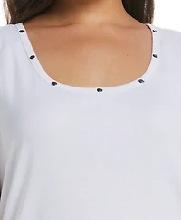 Rafaella Plus Crew Neck Tank Top