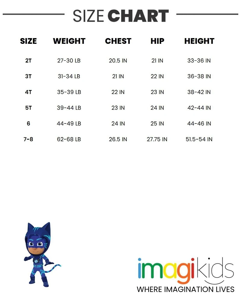 Pj Masks Girls Fleece Half Zip Hoodie
