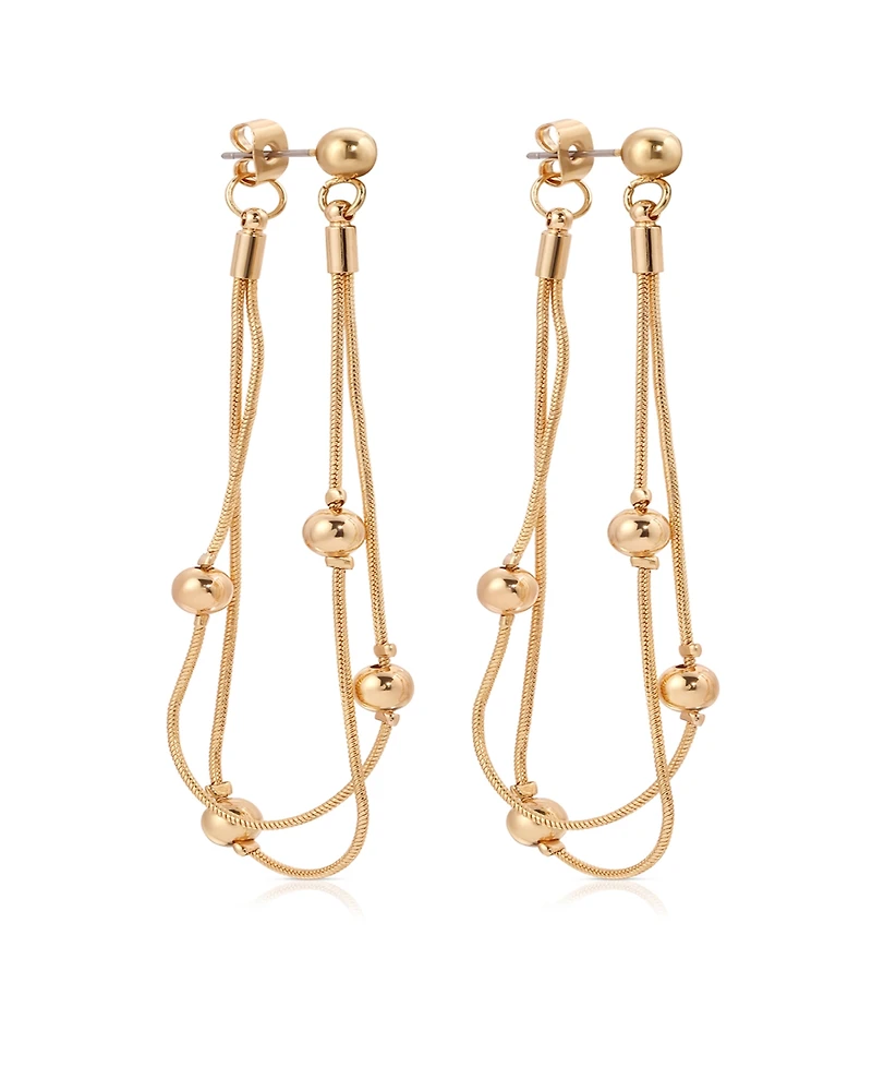 Ettika Bubble Snake Chain Earrings