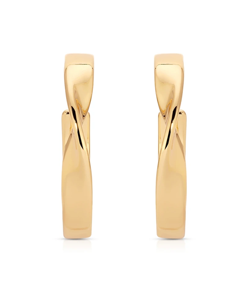 Ettika Heirloom Twist Medium Hoops Earrings