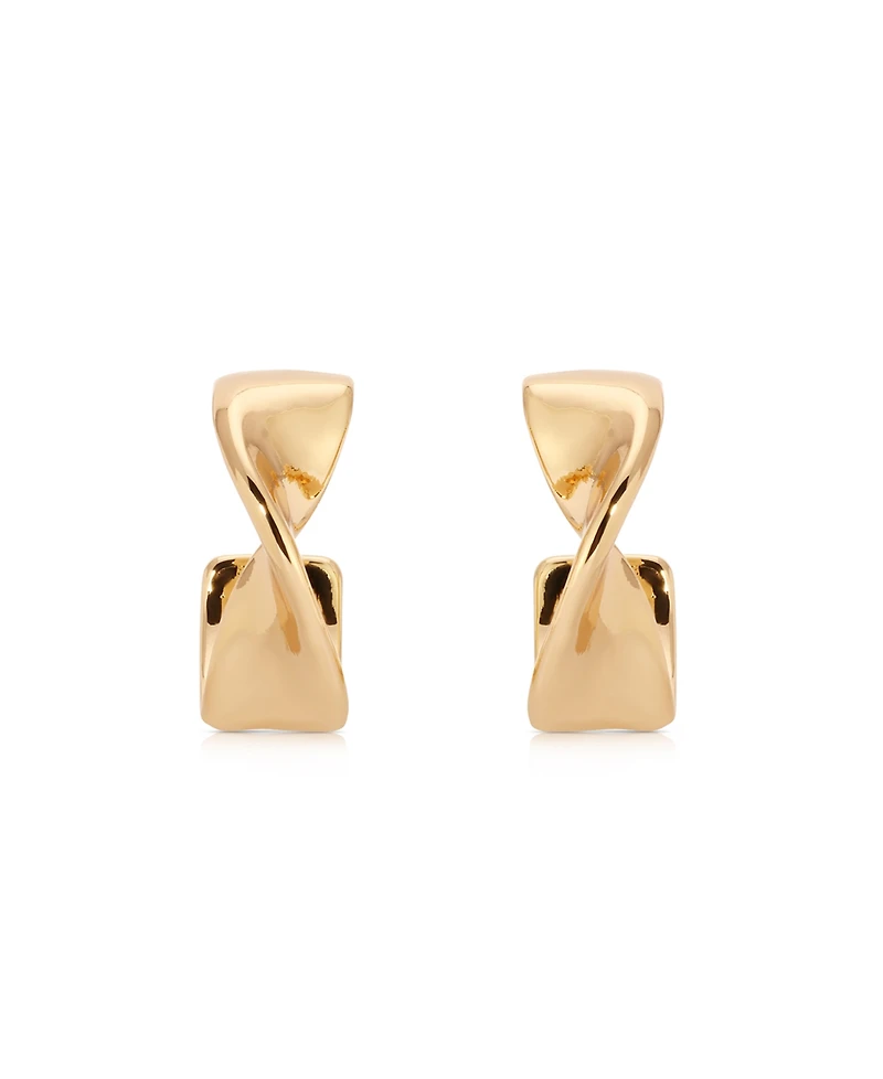 Ettika Heirloom Twist Small Hoops Earrings