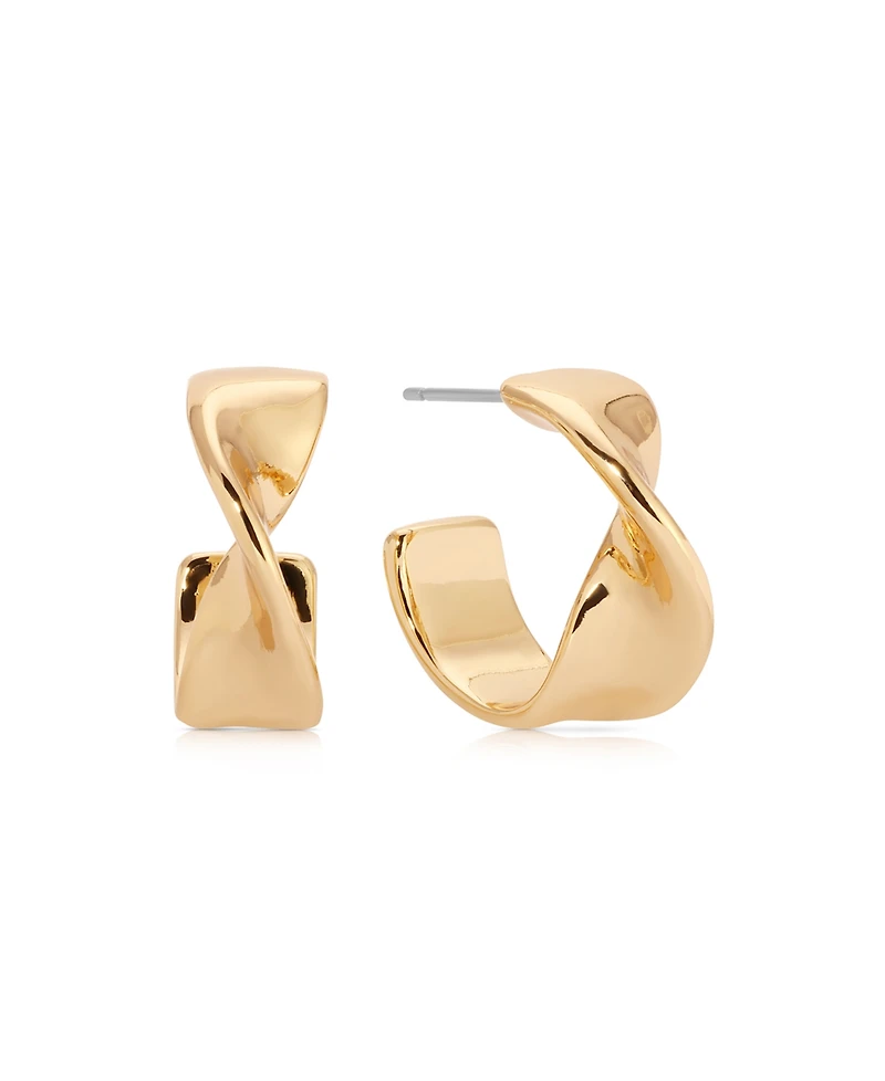 Ettika Heirloom Twist Small Hoops Earrings