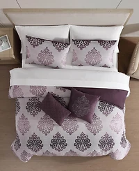 Hallmart Collectibles Morado Damask 9-Pc. Comforter Set