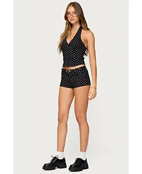 Edikted Women's Twyla Polka Dot Halter Top
