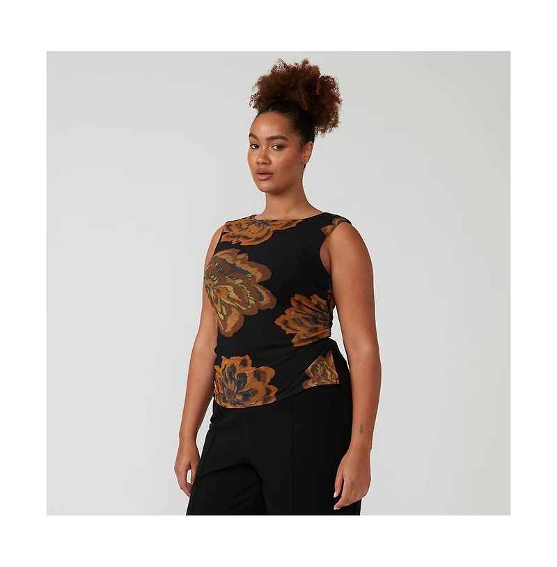 Estelle Glow Horizon Mesh Top