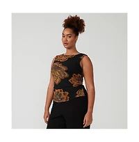 Estelle Glow Horizon Mesh Top