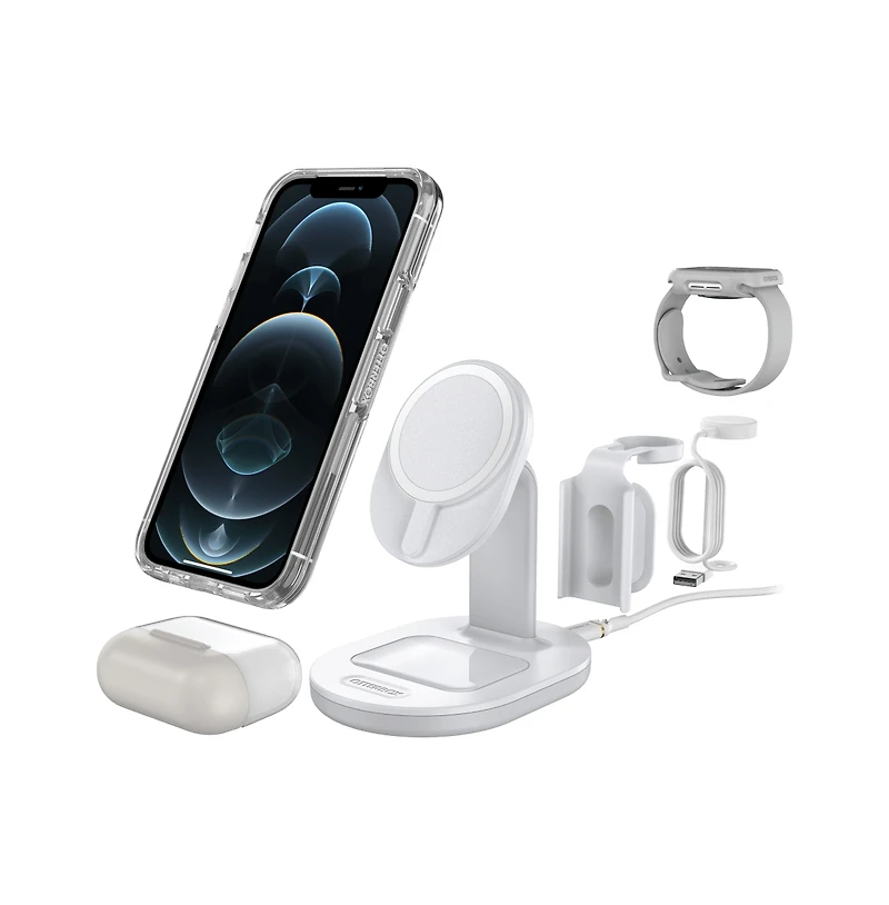 OtterBox 3-in-1 Charging Station for MagSafe-White