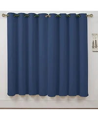 Kate Aurora Set of 2 Thermal Room Darkening Grommet Top Curtains For Small Windows