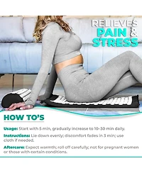 Sorbus 51 Inch Acupressure Mat, Pillow & Carry Bag