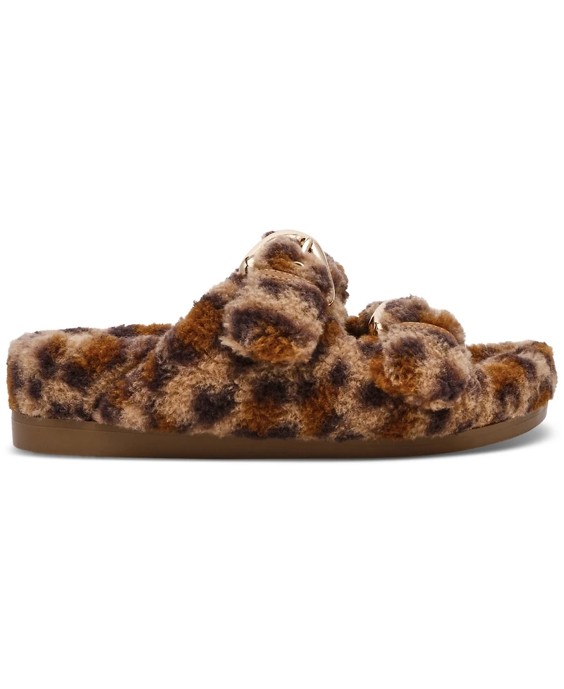 Dv Dolce Vita Women's Aldoni Plush Double-Strap Slide Slippers