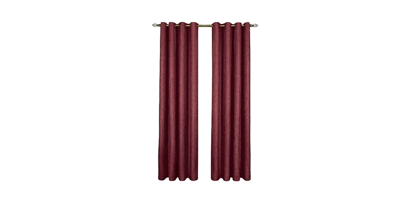 Kate Aurora Vesper Room Darkening Grommet Top Crinkled Satin Lined Single Window Curtain Panel - 63 in. Long