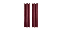 Kate Aurora Vesper Room Darkening Grommet Top Crinkled Satin Lined Single Window Curtain Panel - 63 in. Long
