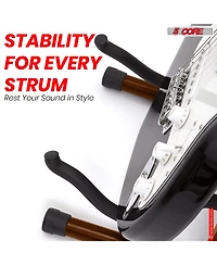 5Core Guitar Stand 2 Pack A Shape Foam Arm Rubber Pad for Acoustic Electric Bass