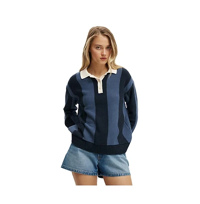 Cotton On Women's Long Sleeve Polo