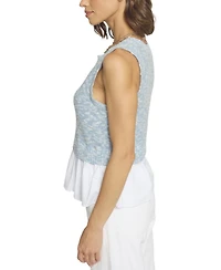 Central Park West Women's Sleeveless Twofer Top