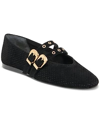 Dolce Vita Women's Baylee Grommet Double Strap Mary Jane Flats