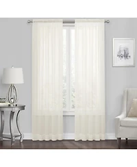 Kate Aurora Living 4-Pack High End Luxe Rod Pocket Sheer Voile Window Curtain Set